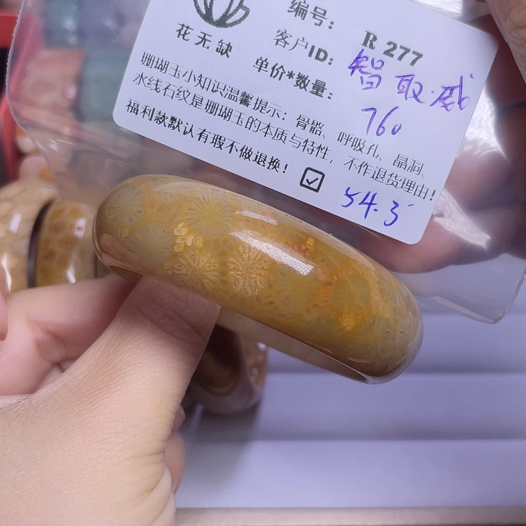 智***干硅化玉未镶嵌手镯