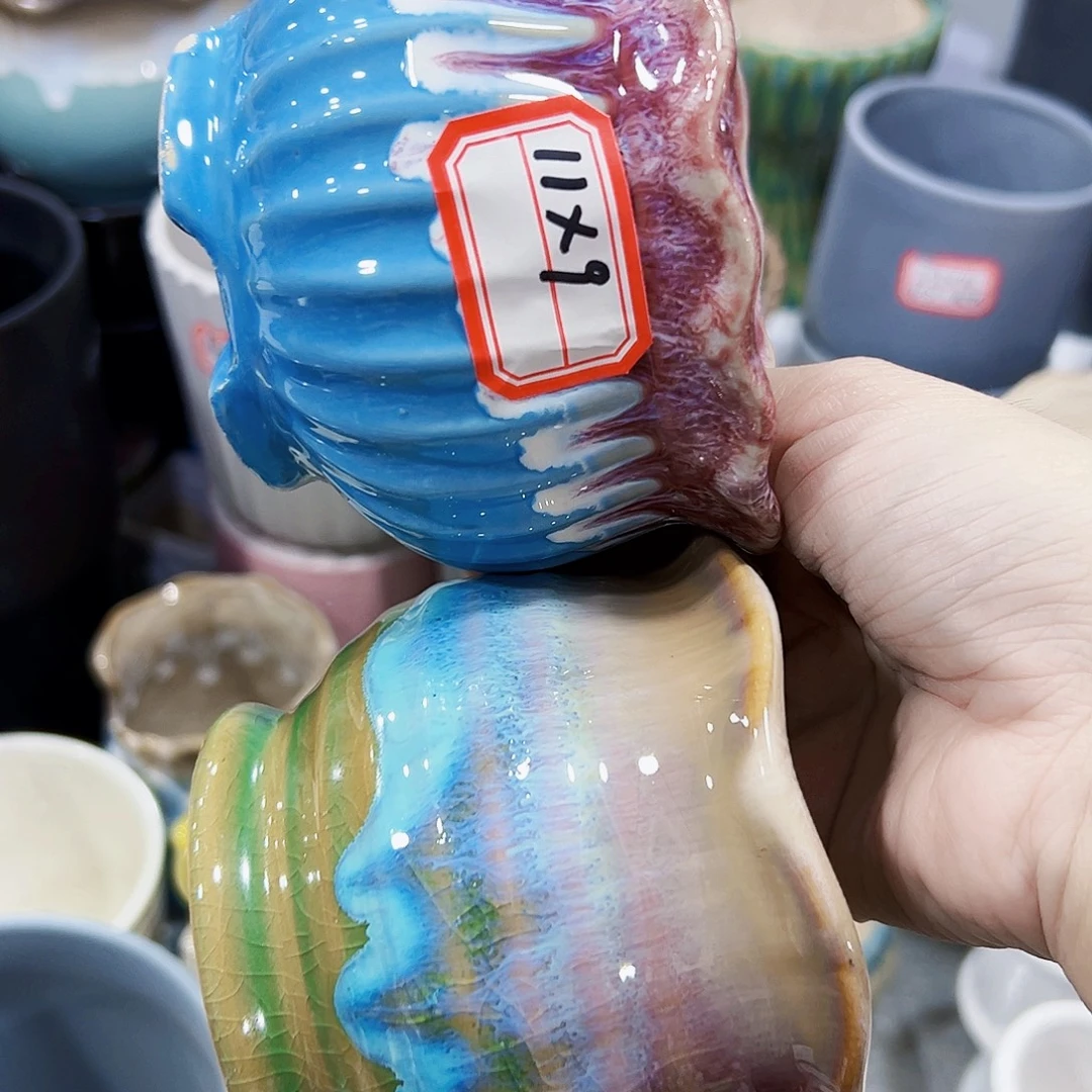 外贸尾单陶瓷花盆凑单10米包邮