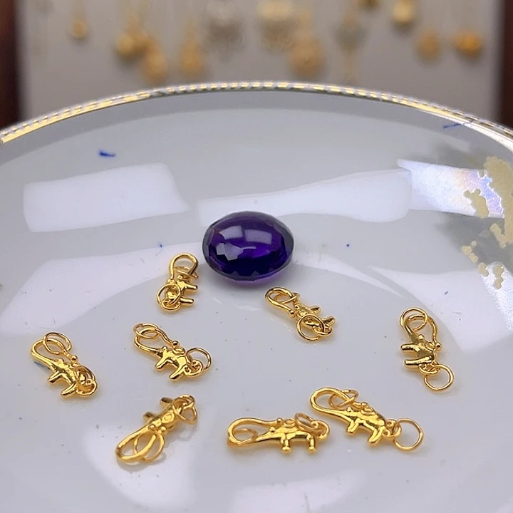 银S925镶嵌颈饰紫晶紫晶925镶嵌37