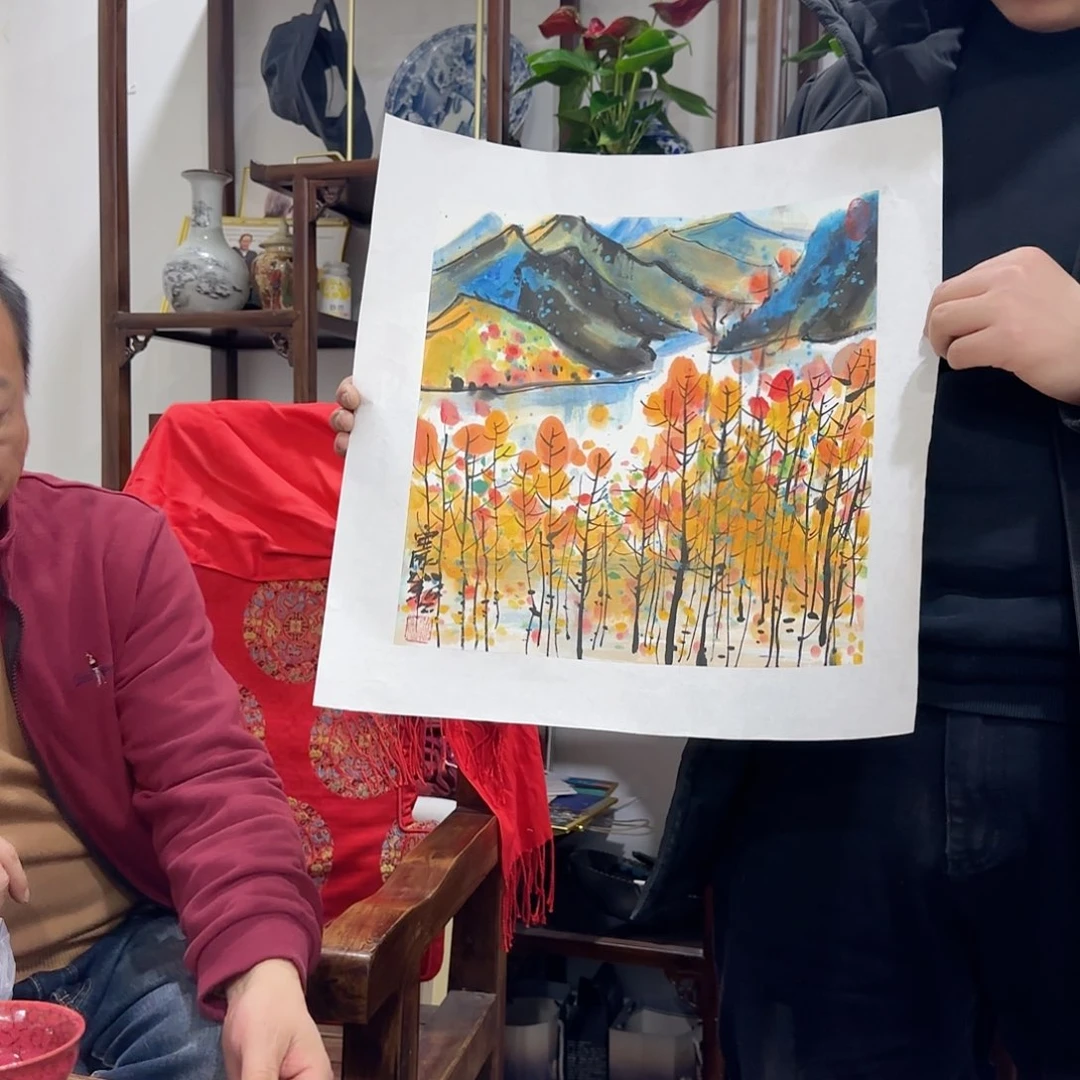 国画艺术家的作品