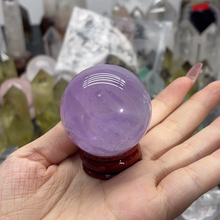 水晶珠宝半成品未镶嵌13紫水球