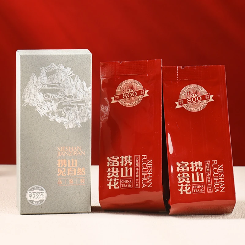 【顺手来一件】孝文家茶富贵花大红袍茶叶2泡武夷岩茶品鉴