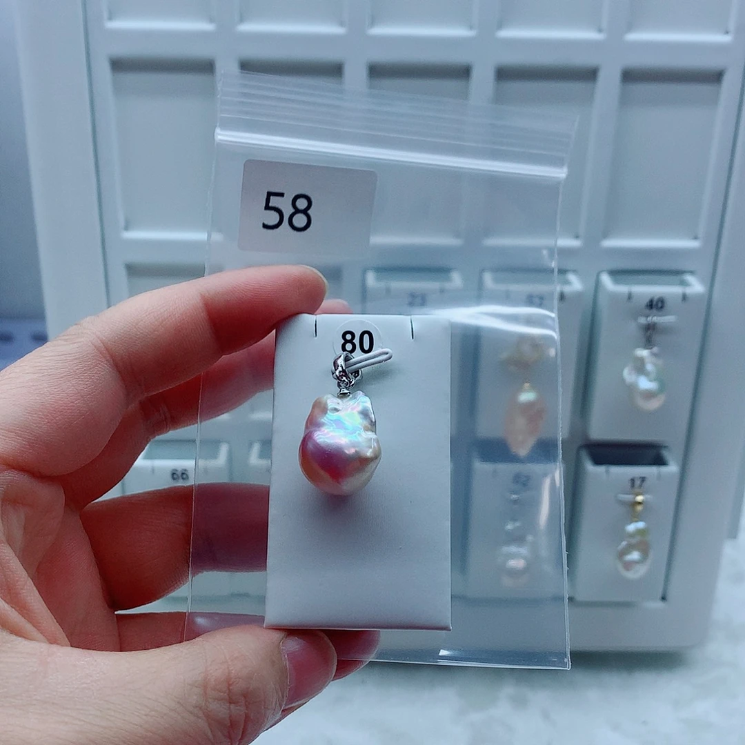 合金淡水珍珠吊坠(不含链)