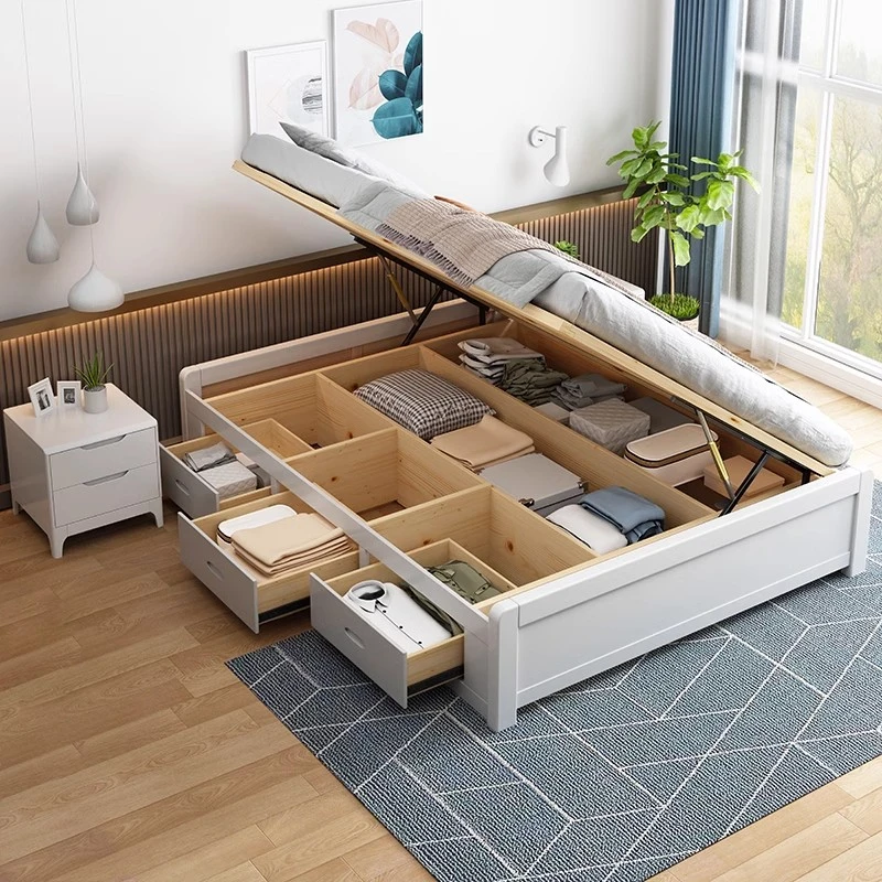 气压高箱榻榻米储物床1.8米地台床次卧1.5米无床头床1.2米收纳床