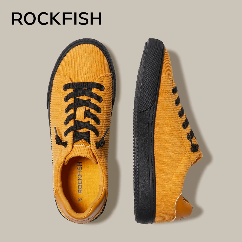 Rockfish英国775不怕湿灯芯绒一脚蹬低帮保暖懒人休闲板鞋