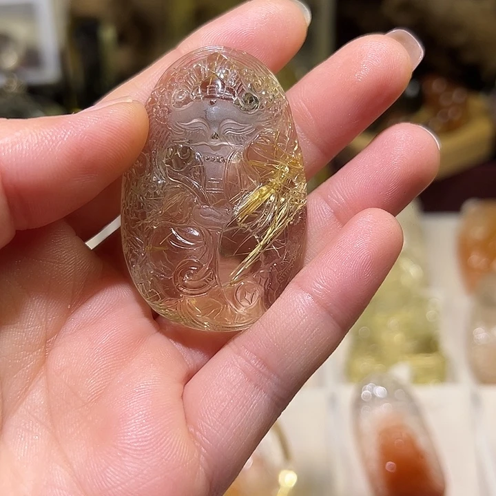 ****8未镶嵌发晶颈饰天然水晶吊坠设计独特