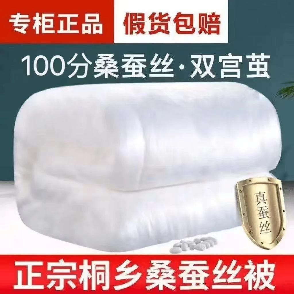 水星系列适用A类正品蚕丝被桑蚕丝春秋被加厚冬被二合一子母被芯