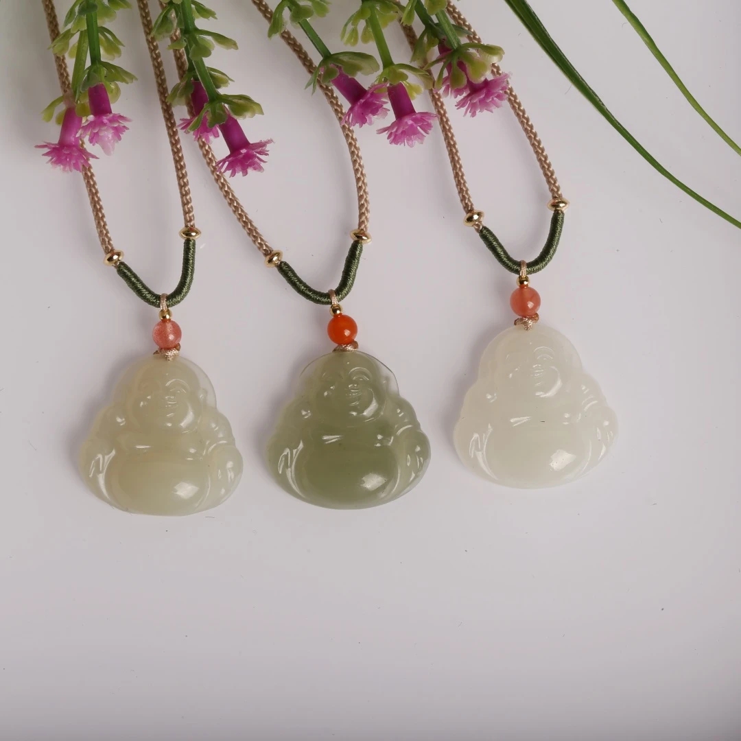 天然和田玉佛公吊坠多样性发一约25x25x5.5（cc51288中）