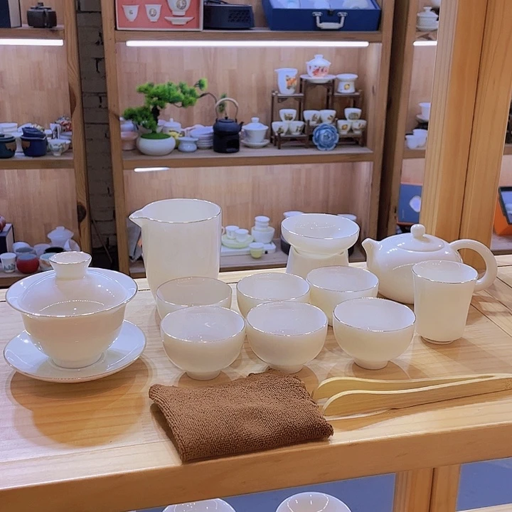 纯白羊脂玉套装套装