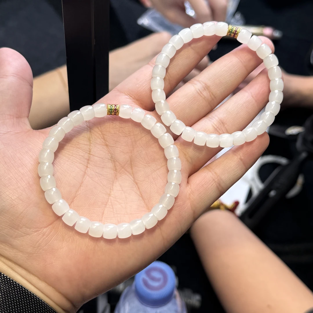 【举石臻品】TH0616-512-9272和田玉手串（一件/多样性发/约6mm+）R