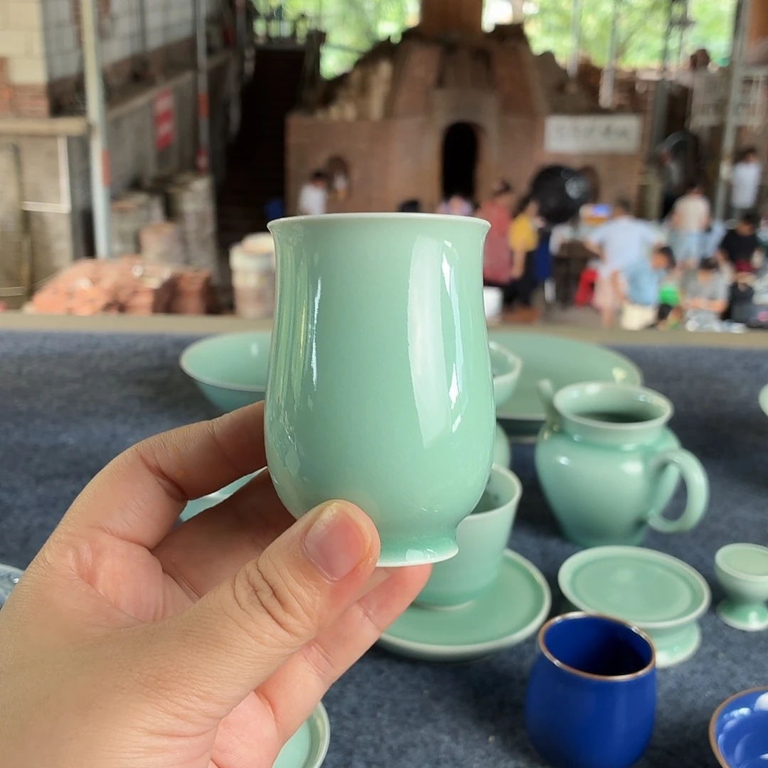 双板桥柴窑瓷器杯子