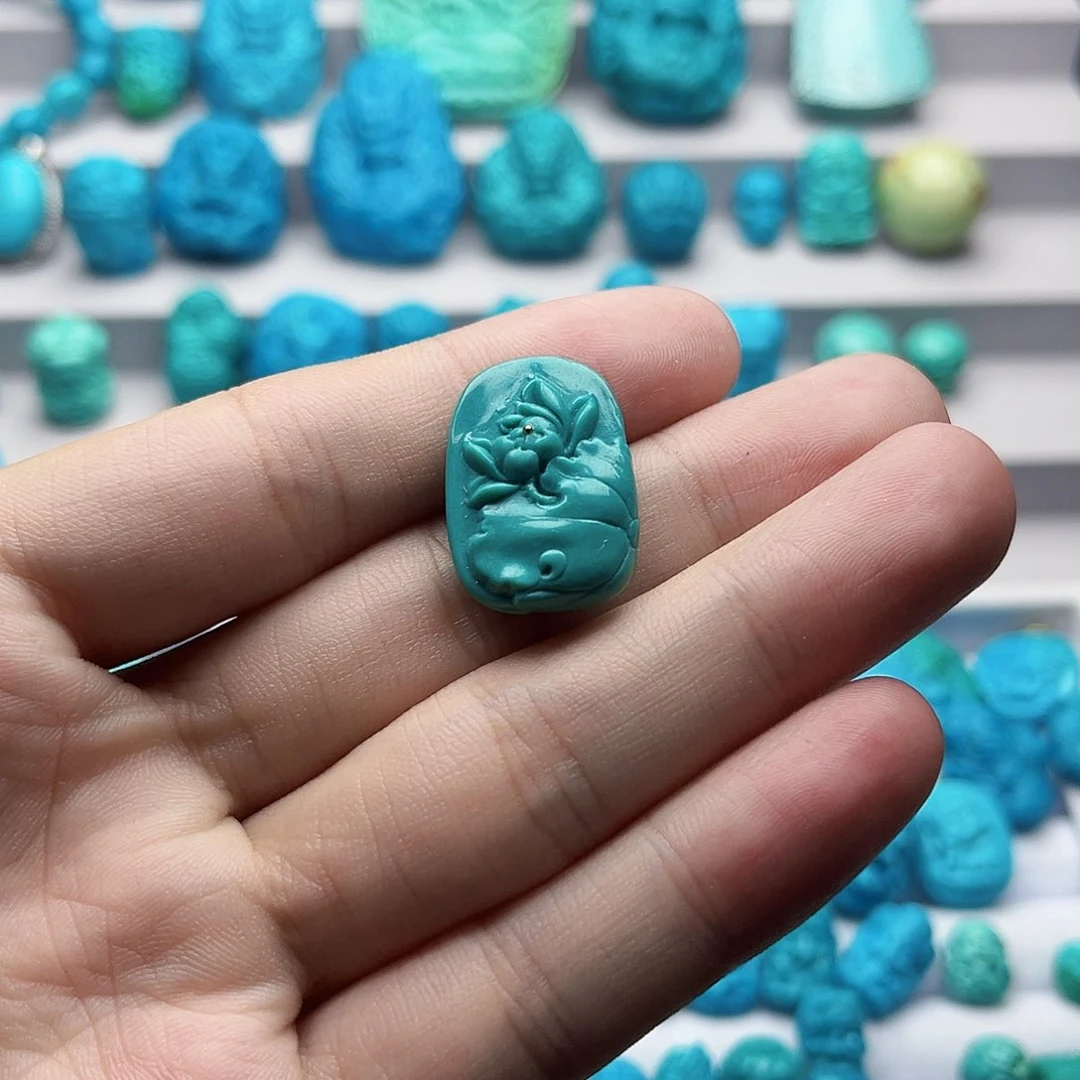 未镶嵌绿松石珠宝奇石