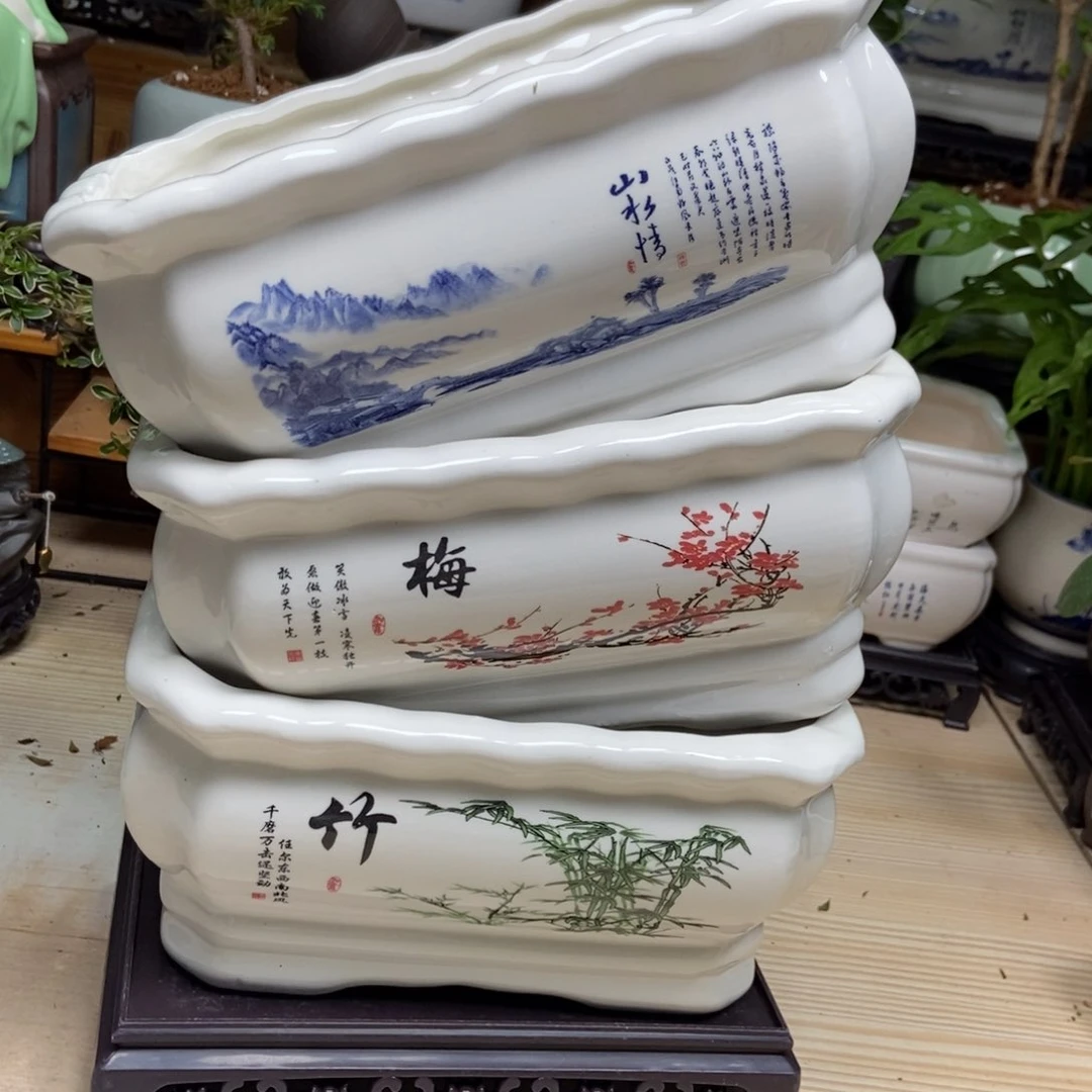 瓷片陶瓷花盆陶瓷艺术