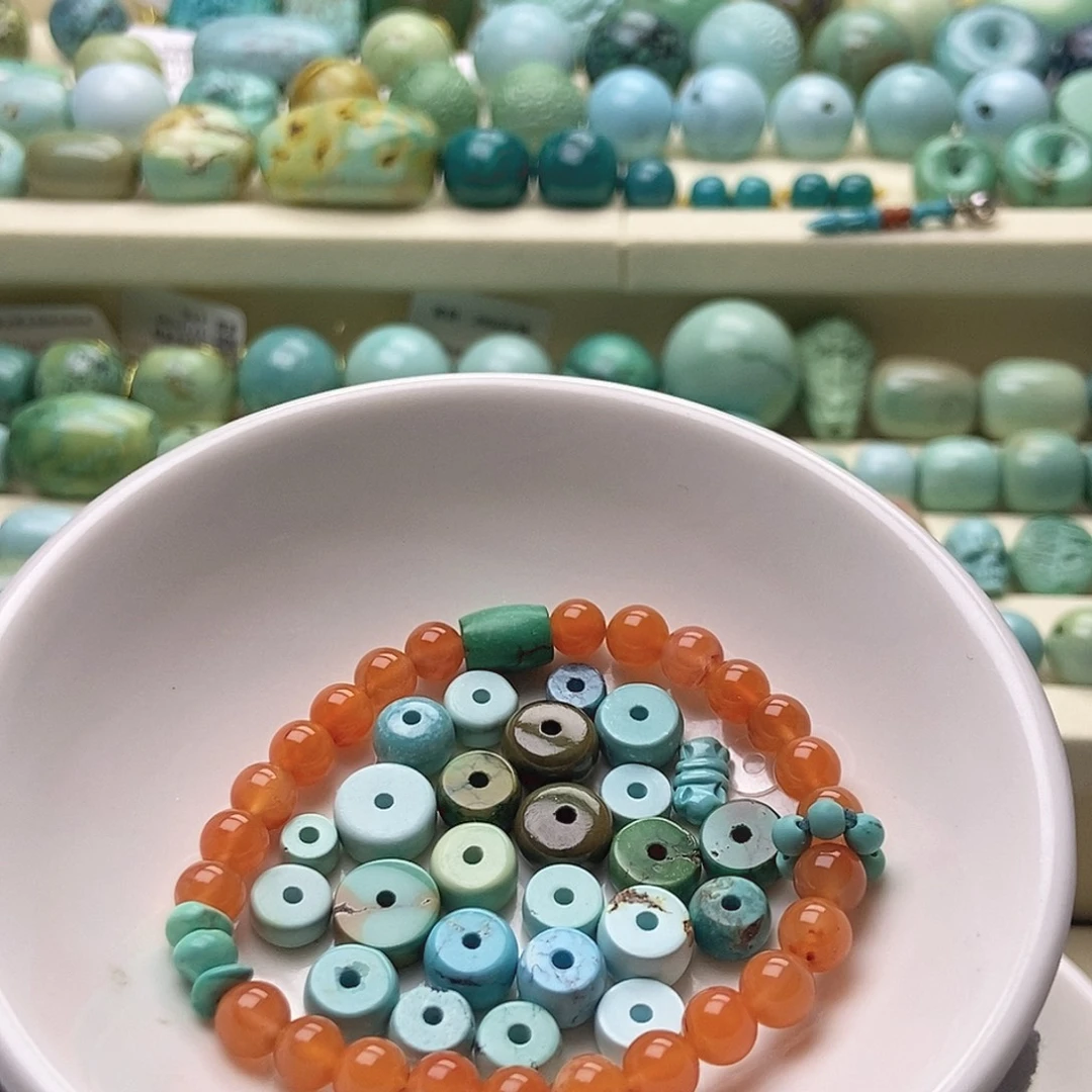 南红玛瑙未镶嵌颈饰原矿松石