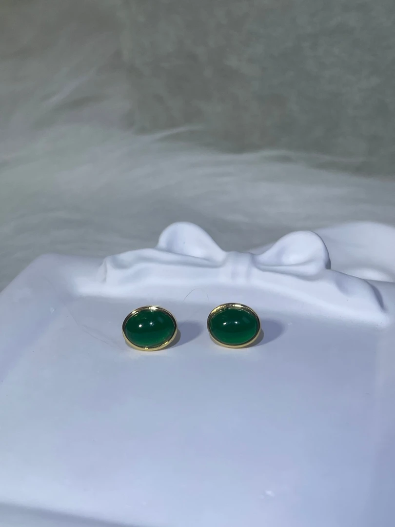 铜合金合成锆石耳饰 AMN-4405 复古简约耳钉