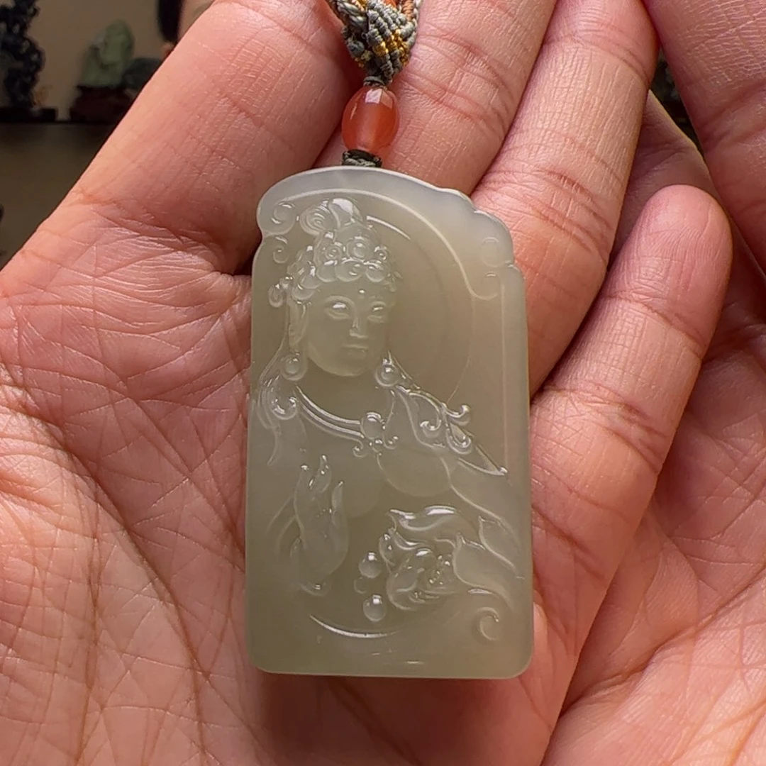 和田玉未镶嵌挂件