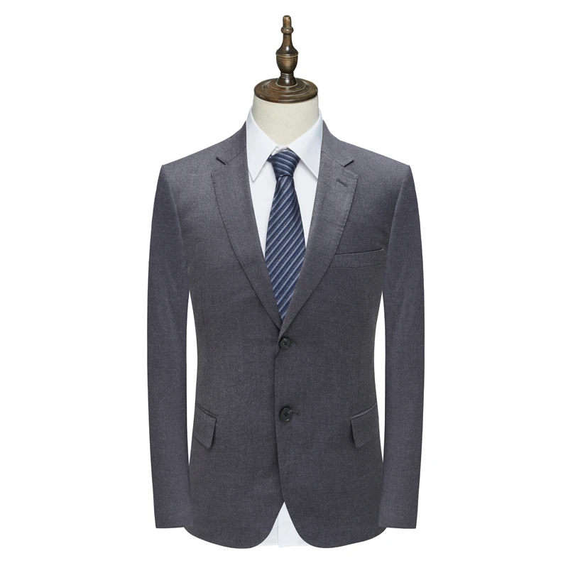 H1029春秋男西服 两粒扣无开衩商务西装外套