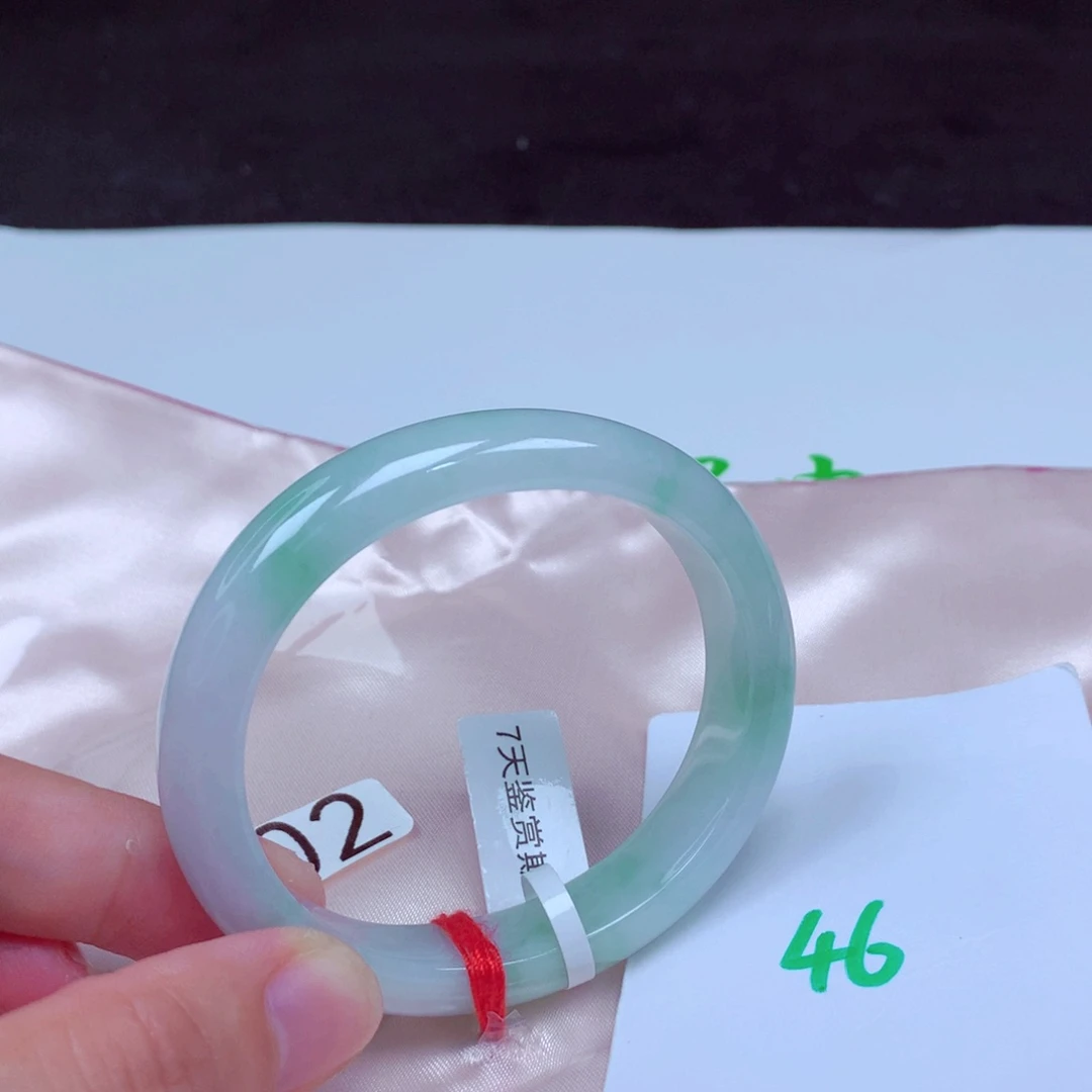 未镶嵌手镯翡翠缅甸天然A货翡翠手镯56.4贵妃