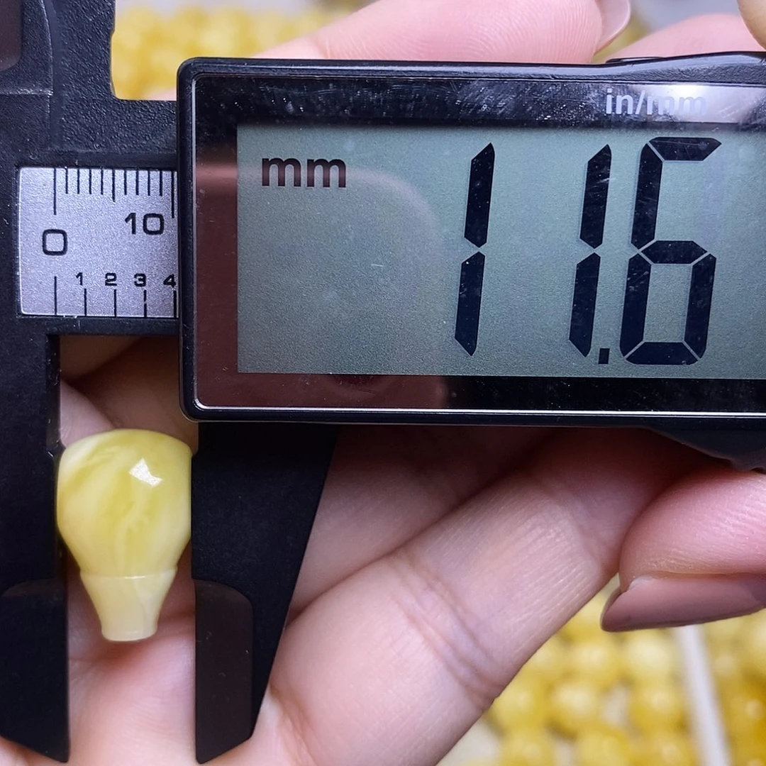 裸石琥珀未镶嵌蜜蜡三通