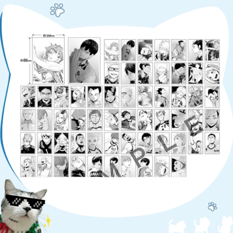【日谷正版】排球少年 十周年原画线稿小卡 盲盒代拆 1包1张