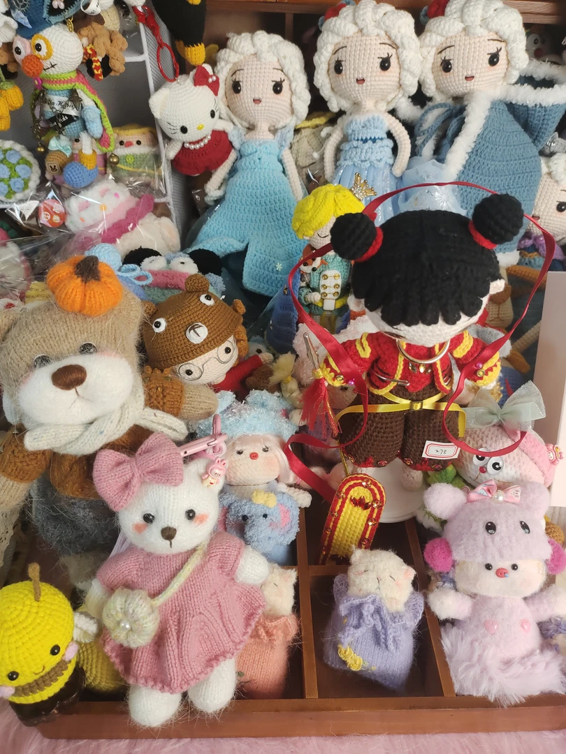 拍1拆2  手工钩织玩偶