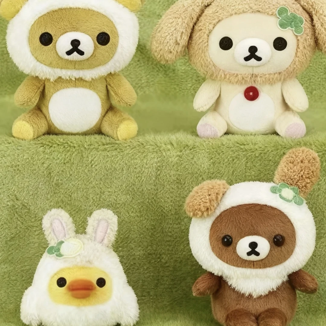 【正版日谷】中古重磅再贩轻松熊兔耳睡衣造型公仔约17cm
