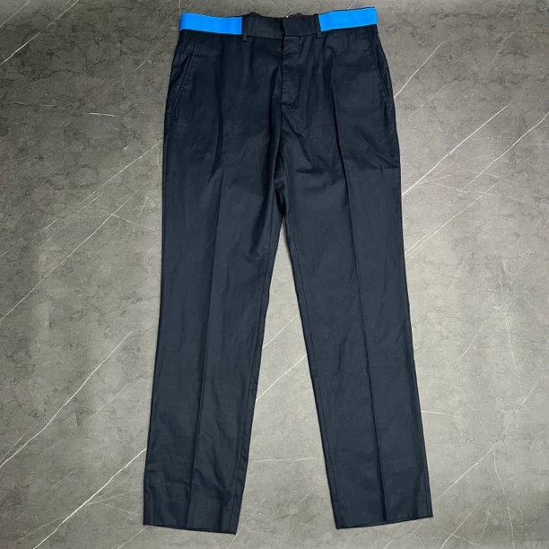 99新 Alexander McQueen/亚历山大·麦昆 52码  麦昆 黑蓝西裤