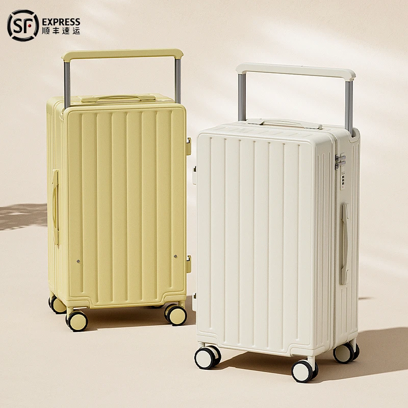 休闲大容量行李箱宽拉杆防爆拉链旅行箱万向轮拉杆箱可登机密码箱