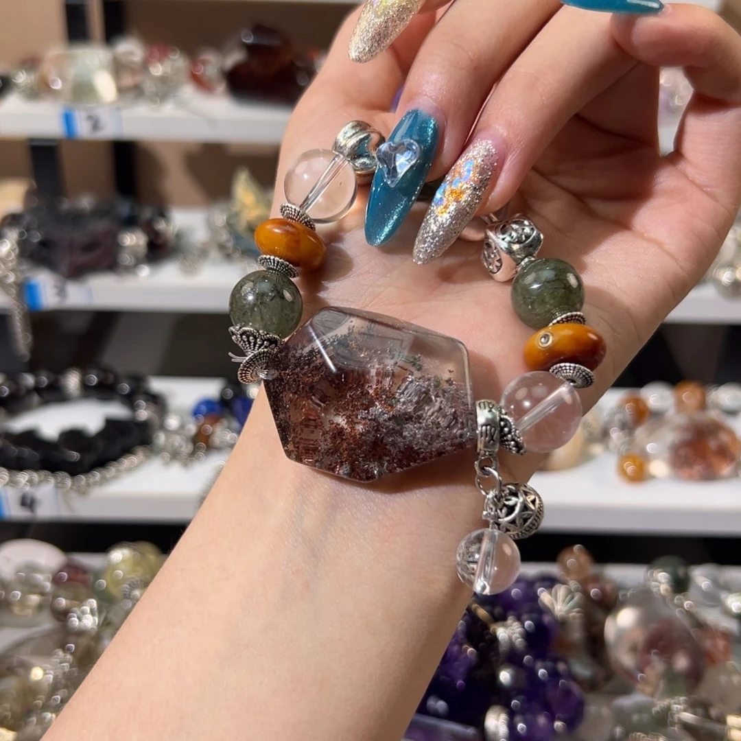 水晶手链合金樱*手串