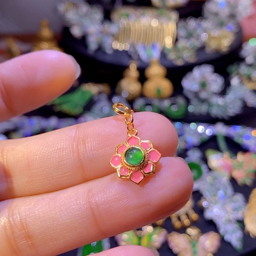 【闪购商品】翡翠挂件银S925镶嵌