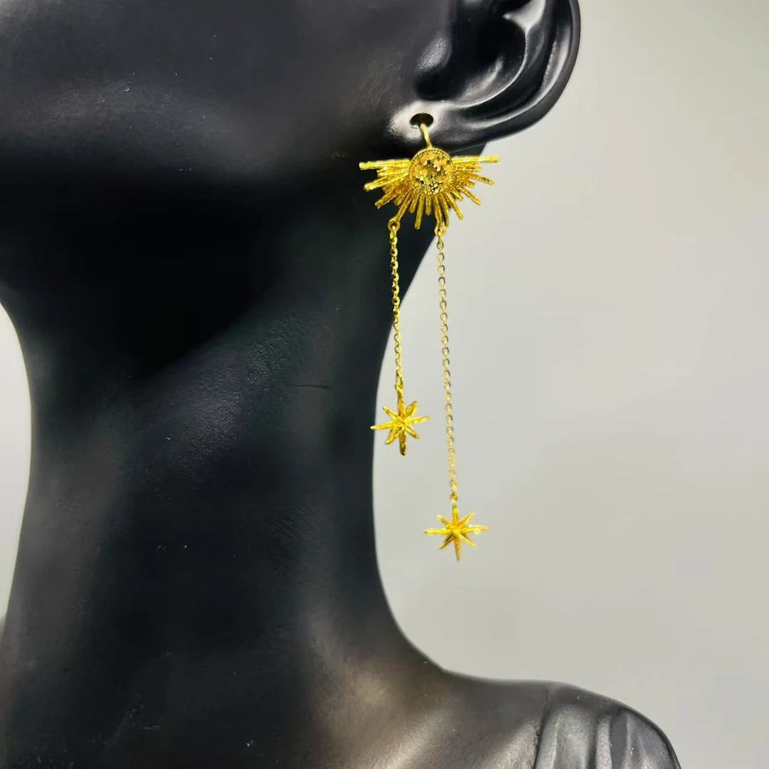 A播 5.95g足金999耳饰e