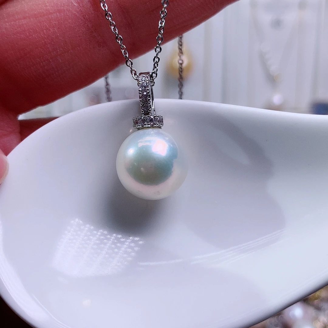 淡水珍珠吊坠(赠链)合金