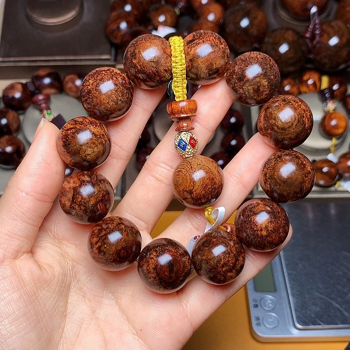 花梨木类手串/手链黄花梨风化料老挝花梨土埋料2.0