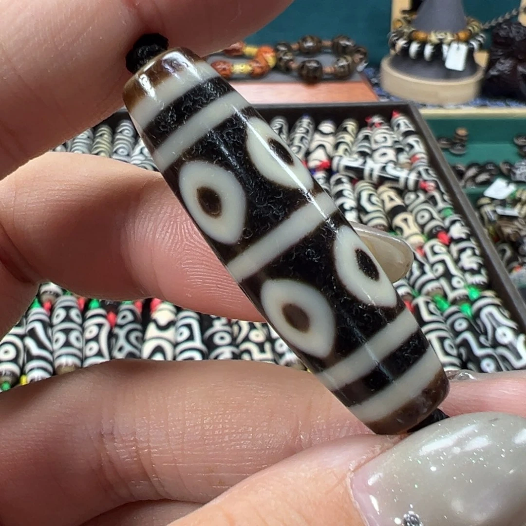 玛瑙/玉髓未镶嵌珠宝半成品聚缘纯手佛八眼