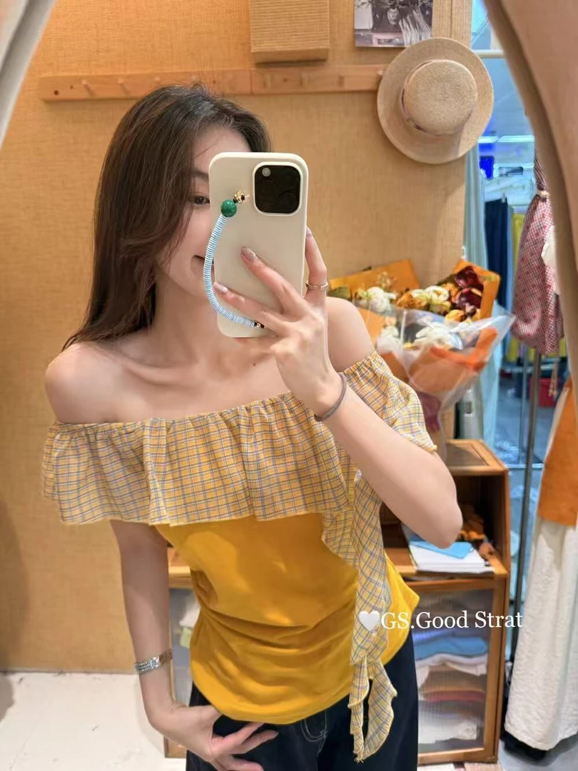 2025夏季新款仙女风纯欲短款女装显瘦设计感