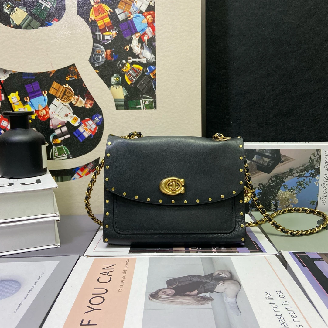 95新 COACH/蔻驰 23176斜挎包18*14