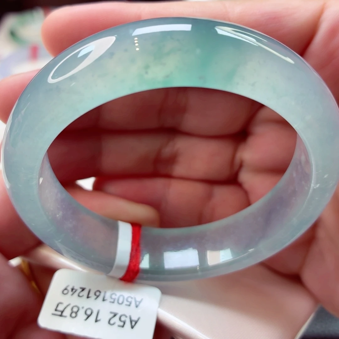 翡翠未镶嵌手镯蓝钢小宽胎完美推荐12号11