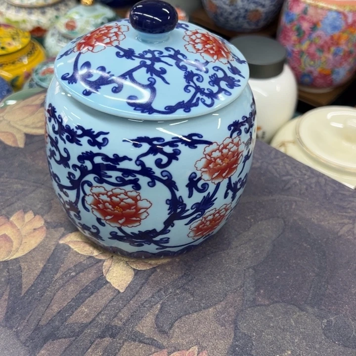 高端陶瓷茶叶密封罐