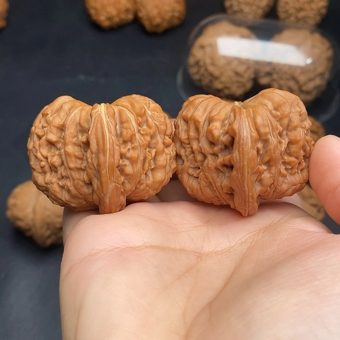 文玩核桃把件拱桥楼全品41.5