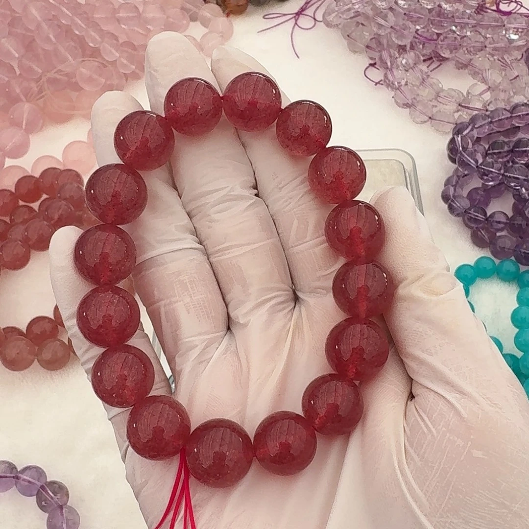 未镶嵌手链水晶小***吖