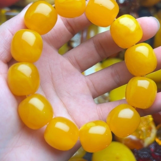 未镶嵌琥珀手链蜜蜡