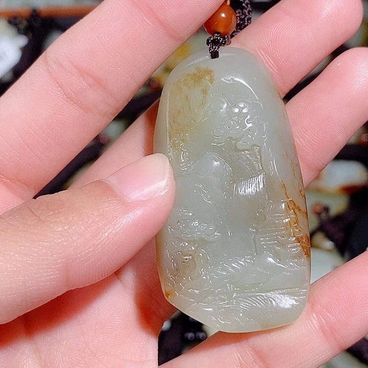 和田玉未镶嵌颈饰