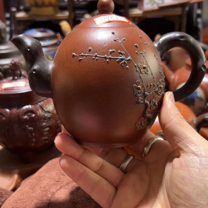 紫砂茶壶紫砂壶收藏起来了！