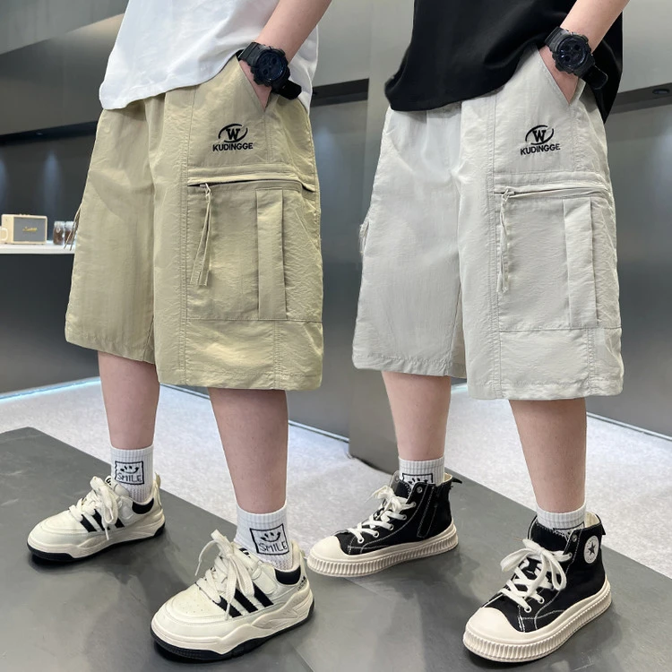 2025夏装新款短裤五分裤夏季男童中大童潮流休闲运动裤裤帅气韩范