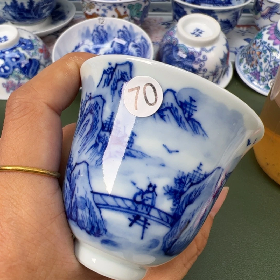 景德镇纯手工纯手绘茶具木木70
