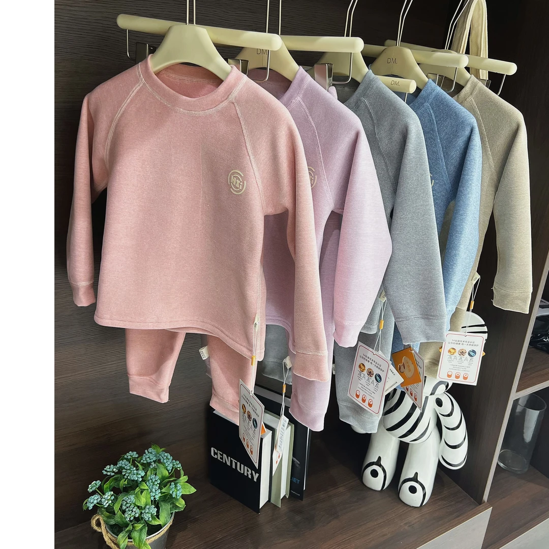 洋蘑菇-0605奥利绒升温锁温无骨加厚套装【三胞胎一家】