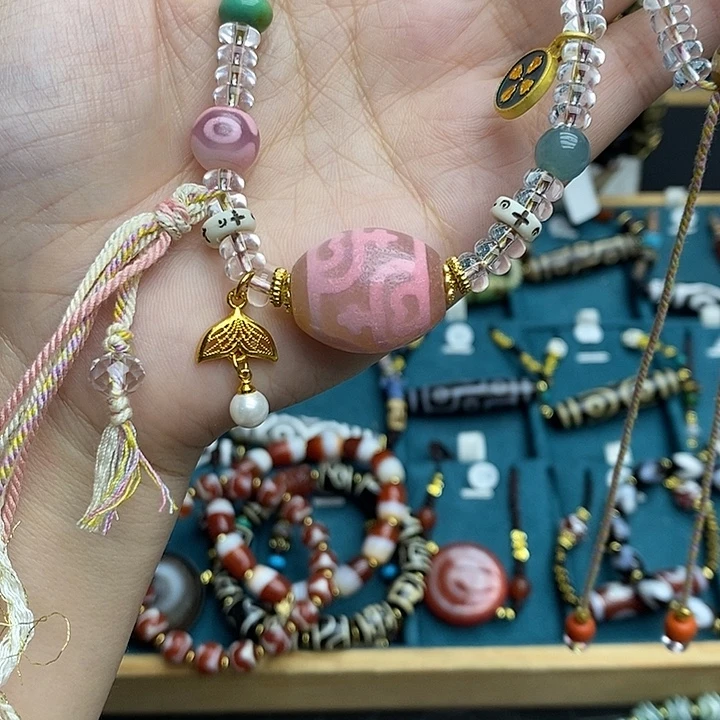 玛瑙/玉髓合金颈饰