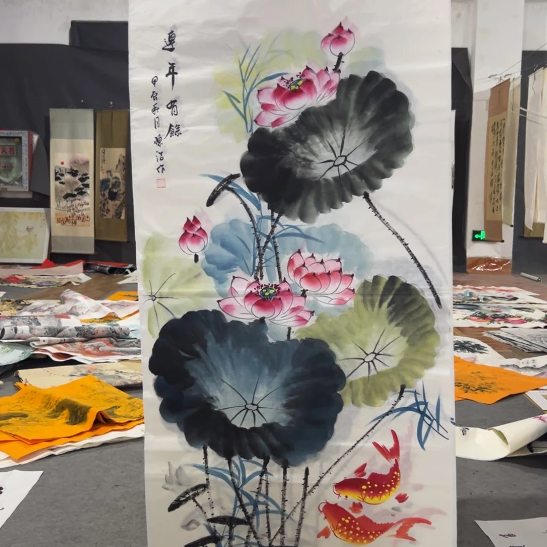 国画国画作品画心一张