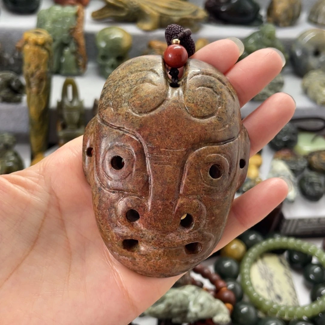 岫岩河磨玉（透闪石质玉）未镶嵌把件