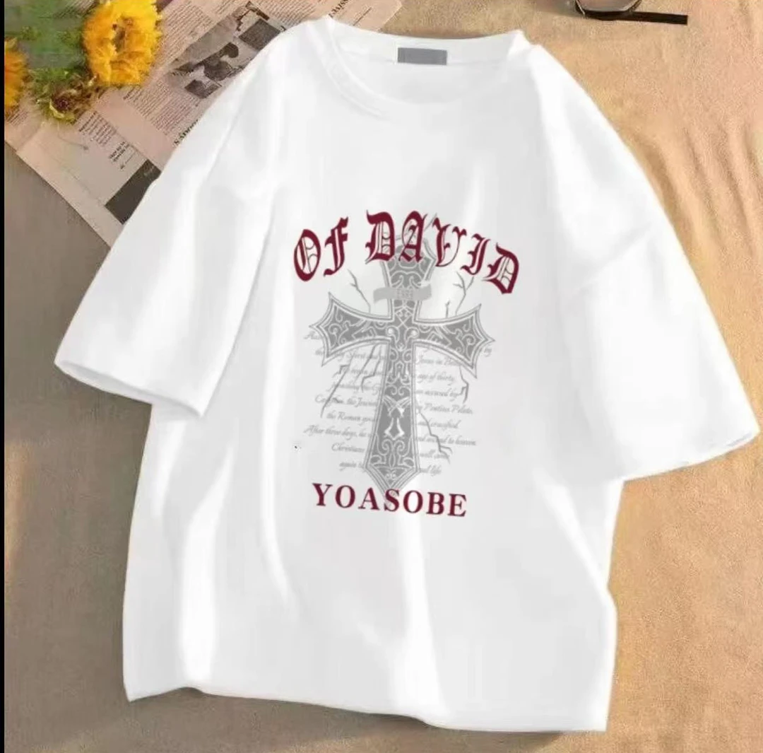 纯棉短袖T恤男女同款潮流情侣时尚百搭圆领